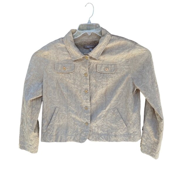 Croft & Barrow  X-Large Jacket Beige  Button Front Pockets 43b - Picture 1 of 12